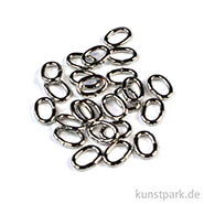 Ringel - Platin Dm 5,2x3,7 mm - 25 Stück