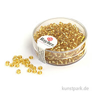 Rocailles mit Silbereinzug - 2,6 mm - 16 g Dose | Gold