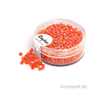 Rocailles opak gelüstert - 2 mm - 17 g Dose | Orange