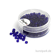 Rocailles transparent - 2,6 mm - 17 g Dose | Dunkelblau