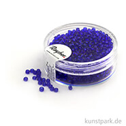 Rocailles transparent - 2 mm - 17 g Dose | Dunkelblau