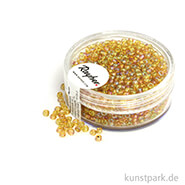 Rocailles transparent gelüstert - 2 mm - 17 g Dose | Gold