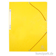 Sammelmappe aus Manilakarton mit Gummiverschluss, DIN A4 Gelb