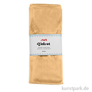 Samtstoff Zuschnitt - 50 x 68 cm Stoff | Kamel