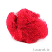 Schafwolle zum Trockenfilzen, 30 g Einzelfarbe | Bordeaux