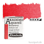Schmincke AKADEMIE Aquarellfarben 1/2 Napf | 337 Brillantrot