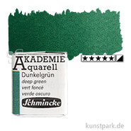 Schmincke AKADEMIE Aquarellfarben 1/2 Napf | 556 Dunkelgrün