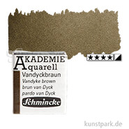 Schmincke AKADEMIE Aquarellfarben 1/2 Napf | 667 Vandyckbraun