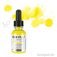 Schmincke AQUA Drop - flüssige Aquarellfarbe, 30 ml Einzelfarbe | Zitronengelb