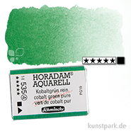 Schmincke HORADAM Aquarellfarben 1/1 Napf | 535 Kobaltgrün rein