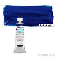 Schmincke NORMA Blue - wasservermalbare Ölfarbe, 35 ml Tube | Ultramarinblau hell