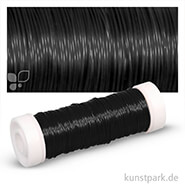 Schmuck-Häkeldraht - 0,30 mm - 50 m 50 m Spule | Schwarz