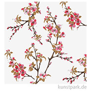 Servietten Fiori Rossi - 33 x 33 cm 