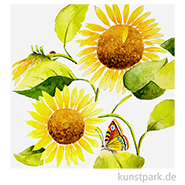 Servietten Sunflowers - 33 x 33 cm 