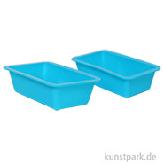 Silikonform - Block, Rechteckig, 2 Stück 