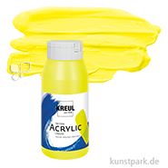 KREUL TRITON Acrylfarben 750 ml Flasche | 61 Fluoreszierend Gelb