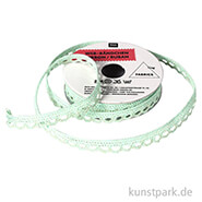 Spitzenband - Mint & Gold, 2 m 