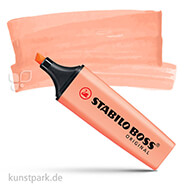 STABILO BOSS Pastell Textmarker Einzelstift | Cremige Pfirsichfarbe