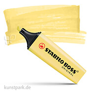 STABILO BOSS Pastell Textmarker Einzelstift | Pudriges Gelb