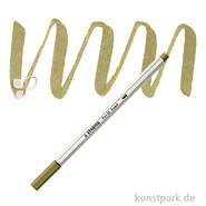 STABILO Pen 68 brush Einzelfarben Filzstift | Schlammgrün