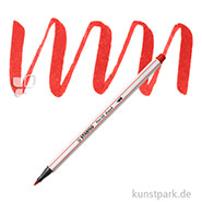 STABILO Pen 68 brush Einzelfarben Filzstift | Carminrot