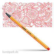 STABILO Point 88 Fineliner Einzelstift | Hellrot