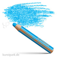 STABILO woody 3 in 1 Farbstift Einzelstift | Cyanblau