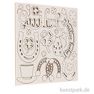 Stamperia Decorativ Chips - Romantic Horses Good Luck, 14 x 14 cm 