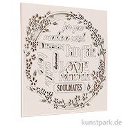 Stamperia Decorativ Chips - Sleeping Beauty Garland Love, 14 x 14 cm 