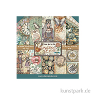Stamperia Scrapbooking Pad - Gardens of Time, 20,3 x 20,3 cm 