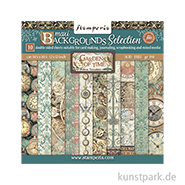 Stamperia Scrapbooking Pad - Gardens of Time Backgrounds, 30,5 cm 