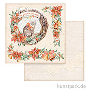 Stamperia Scrappapier - All Around Christmas Garland, 30,5 x 30,5 cm 
