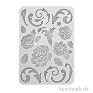 Stamperia Silikon Gießform - Brocante Antiques Flowers Embellish, A5 