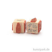 Stempel - 4 Baby-Motive - Würfel 