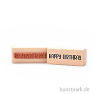 Stempel - Happy Birthday, 3x7 cm 