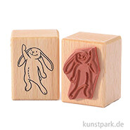 Stempel - Hasi hängt an einer Strippe, 3 x 4 cm 