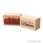 Stempel - Herzlichen Glückwunsch, 3 x 5 cm 