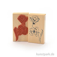 Stempel - Mohnblumen - 7x12 cm 