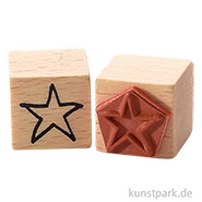 Stempel - Stern Kontur, 2 x 2 cm 