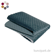 Stepp-Samtstoff Dot - 50 x 70 cm, 340g/qm 