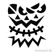 Sticker Halloween - Große Gesichter, 15x16,5 cm, selbstklebend 