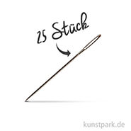 Sticknadeln mit stumpfer Spitze - 25 Stück 36 mm