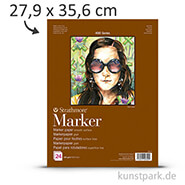 Strathmore Artist Paper 400 - Markerpapier, 24 Blatt, 190g 27,9 x 35,6 cm