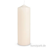 Stumpenkerze, 250 x 80 mm Creme