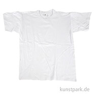 T-Shirt mit Rundhals aus Baumwolle - weiß L