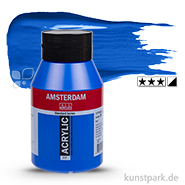 Talens AMSTERDAM Acrylfarben 1 Liter Flasche | 512 Kobaltblau (Ultramarin)