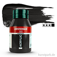 Talens AMSTERDAM Acrylfarben 1 Liter Flasche | 702 Lampenschwarz