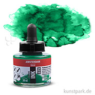 Talens AMSTERDAM Acrylic Ink 30 ml Einzelfarbe | 619 Permanentgrün dunkel