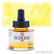 Talens ECOLINE - Flüssige Wasserfarbe 30 ml | 201 Hellgelb