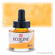 Talens ECOLINE - Flüssige Wasserfarbe 30 ml | 202 Dunkelgelb